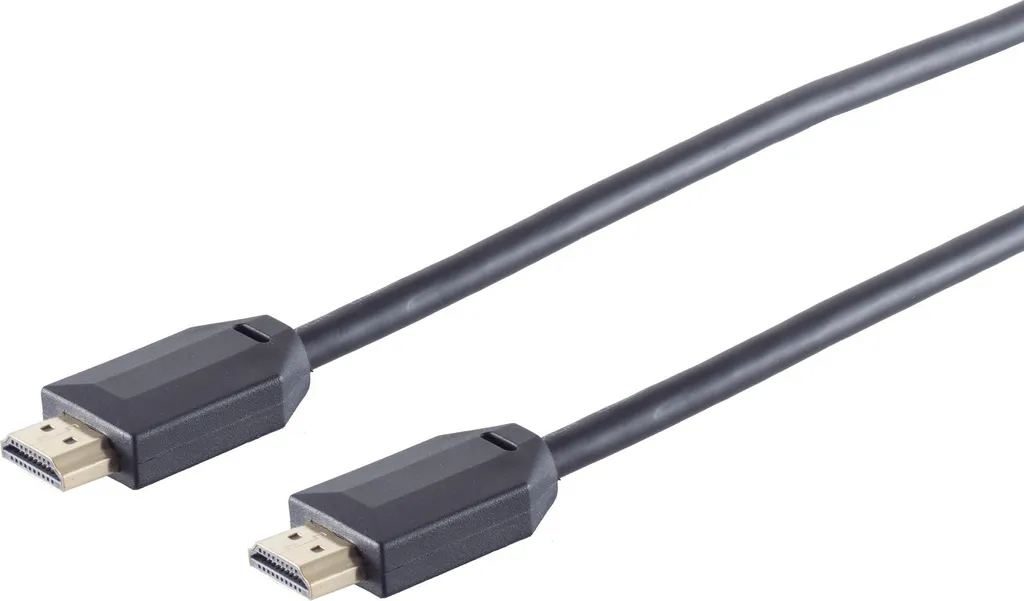 Câble HDMI Standard de 3 Mètres Noir S/CONN pour Téléviseur et PC