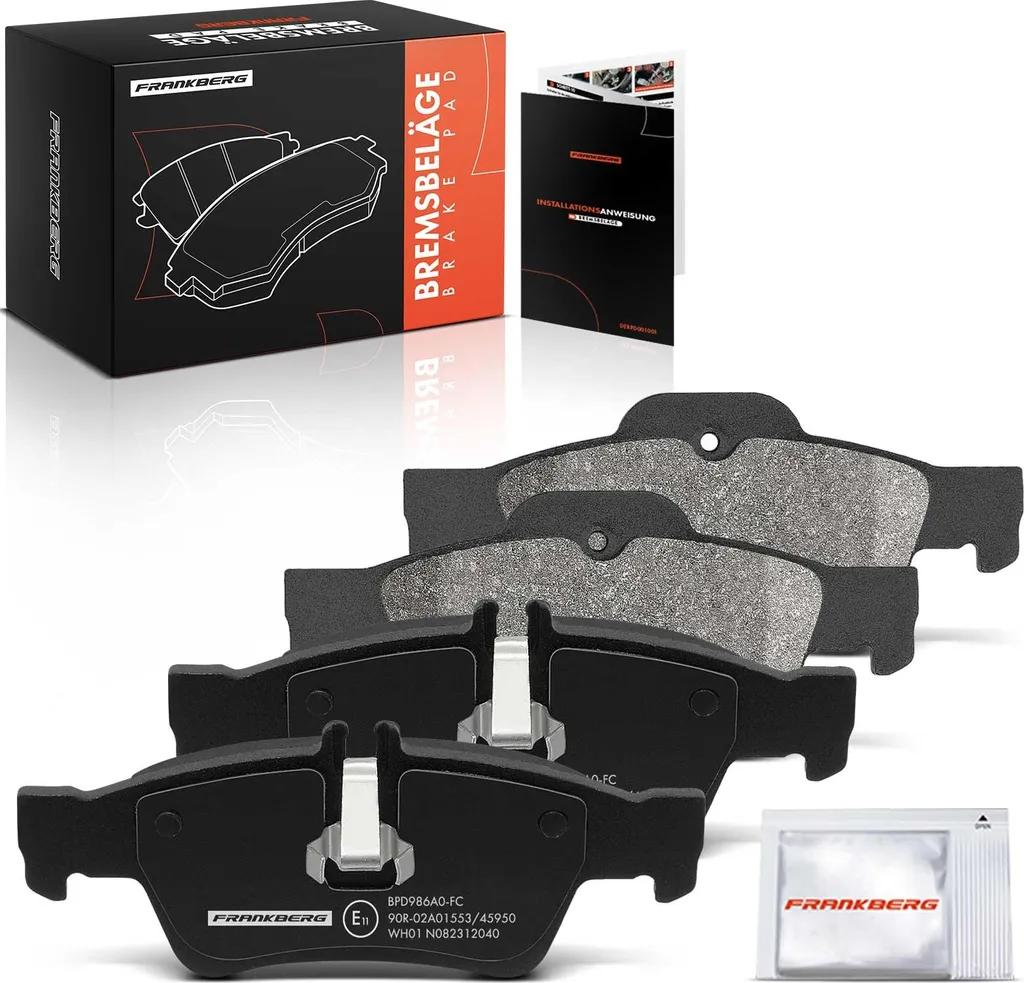 4 Plaquettes de Frein Avant Frankberg pour Mercedes Classe E W211 W212