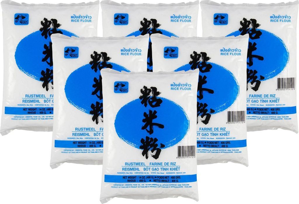 6er-Pack FARMER BRAND Reismehl 400g / Reis Mehl / Rice Flour