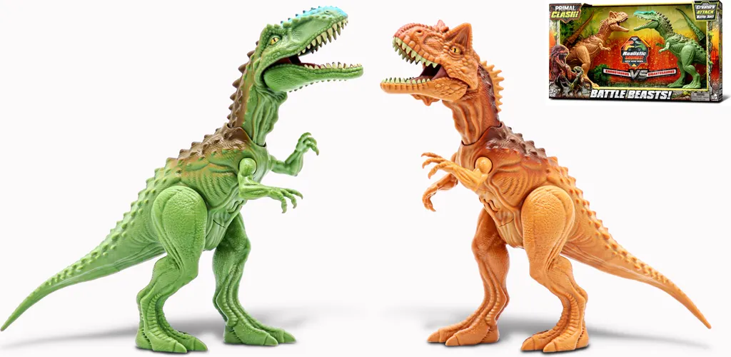 Dino Bitva Combat de Dinosaures 21 cm Carnotaurus vs Giganotosaurus