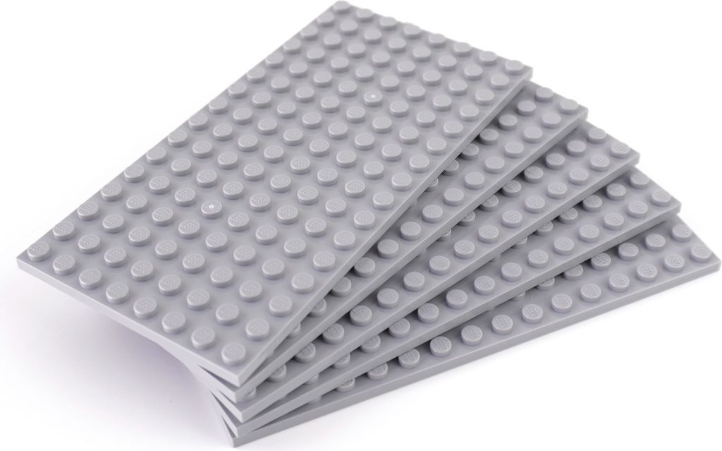 LEGO 8x16 Platten Bauplatten Hellgrau - 92438 NEU! Menge 5x
