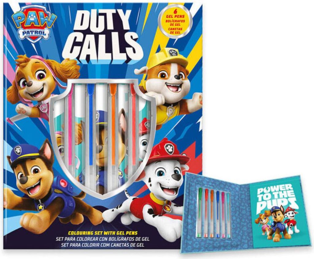 Paw Patrol Activity Notizbuch + 6 Gelschreiber