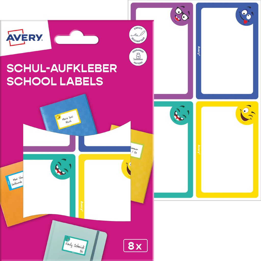 AVERY Zweckform SCHOOL8S AVERY Zweckform Schuletiketten Productafbeelding 
