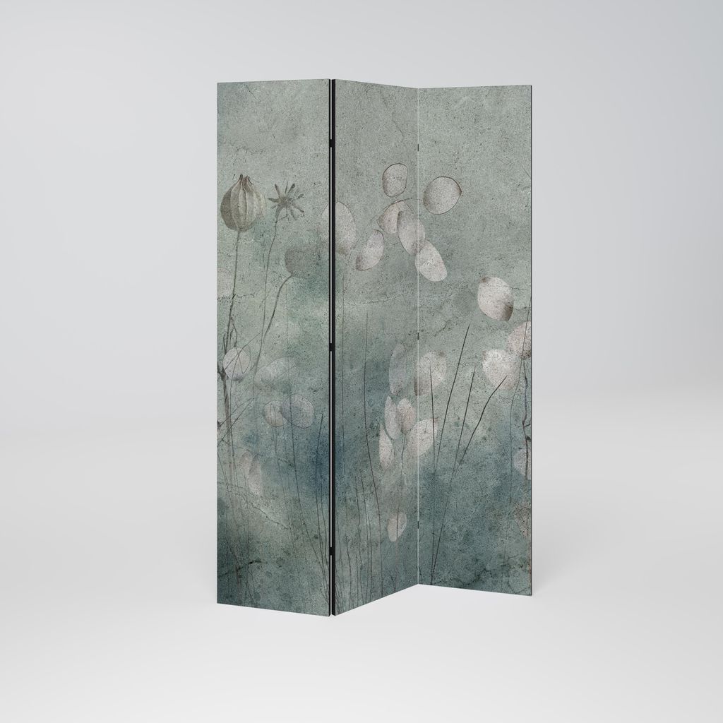 SpaceRebels Paravent Raumteiler - 3-teilig Raumtrenner, Druck 2-Seite - Raumtrenner - Trennwand Wohnung - Room Divider - Spanische Wand Deko Modern...
