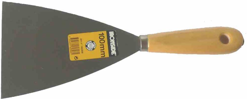 Malerspachtel mit Holzgriff 100 mm