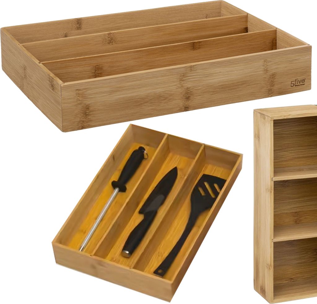 Bambusowy organizer do szuflady 38x28cm Zdjęcie produktu 