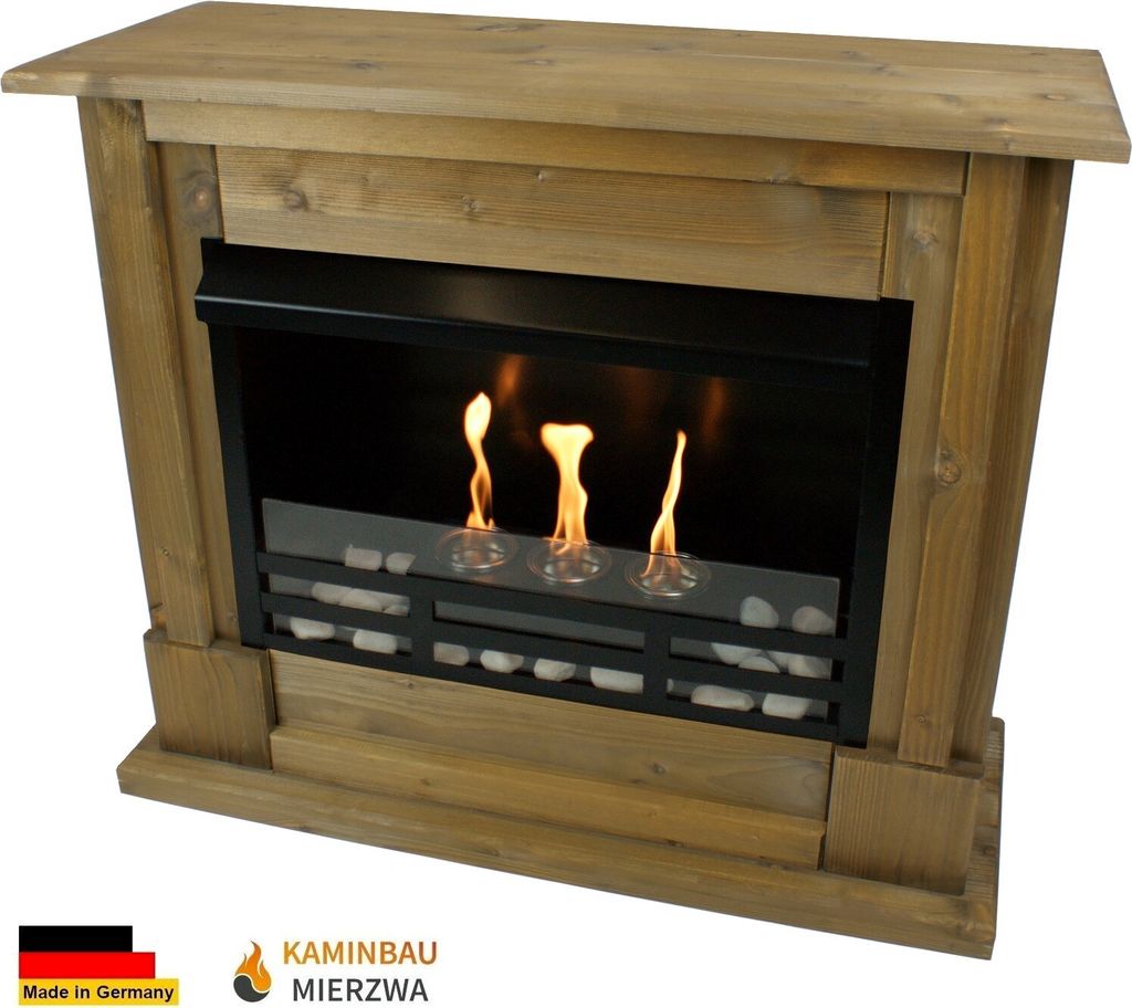 Gelkamin Ethanolkamin Kamin Modell Emily Premium Royal Eiche