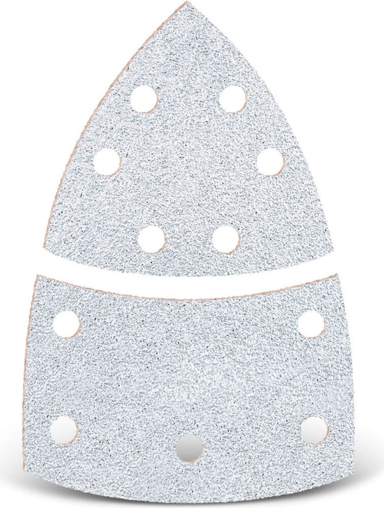 MENZER White Klett-Schleifblätter, 93 / 62 x 102 mm, 11-Loch, f. Deltaschleifer, Normalkorund (50 Stk.) K400