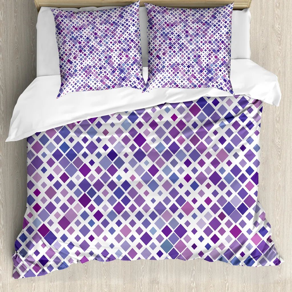 Copripiumino ABAKUHAUS Viola e Lavanda: Arredamento Letto Ipoallergenico