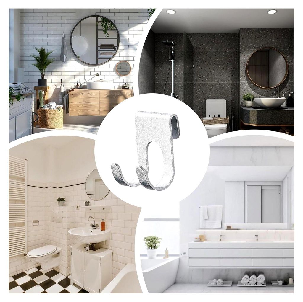 Duschvorhanghaken - rostfreie Duschringe, dekorative Vorhanghaken | Edelstahl-Duschhaken, Metallvorhangringe, Badezimmer Duschvorhanghaken für Sta...