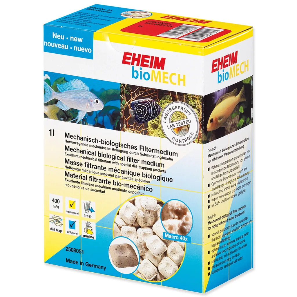 EHEIM bioMECH 1L Materiale Filtrante Meccanico-Biologico Acquario