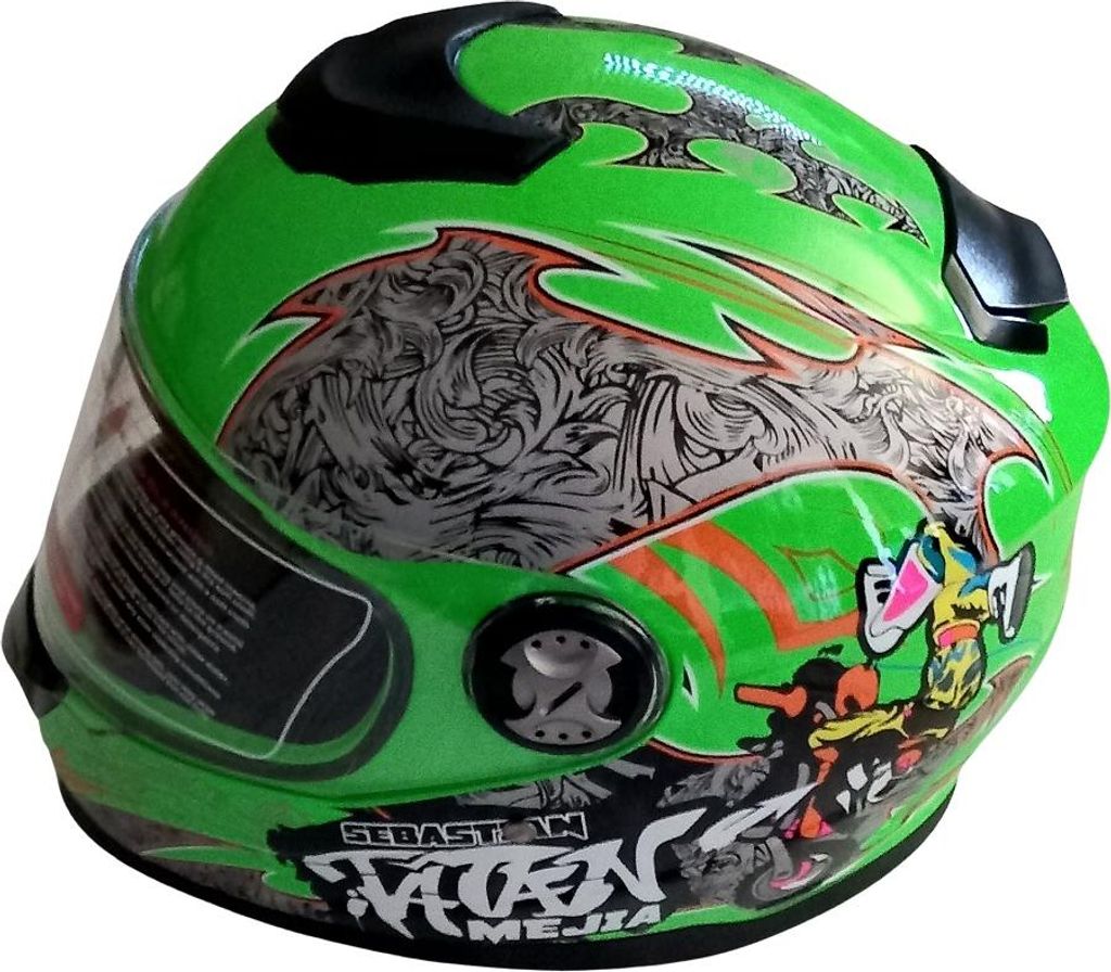 Integralhelm Helm Kinderhelm Motorradhelm Crosshelm Mejia Produktbild 