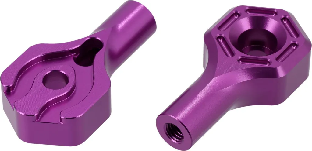 Accessori Simson S51 Tuning: Set CNC Bianco Viola LED M8 Alluminio