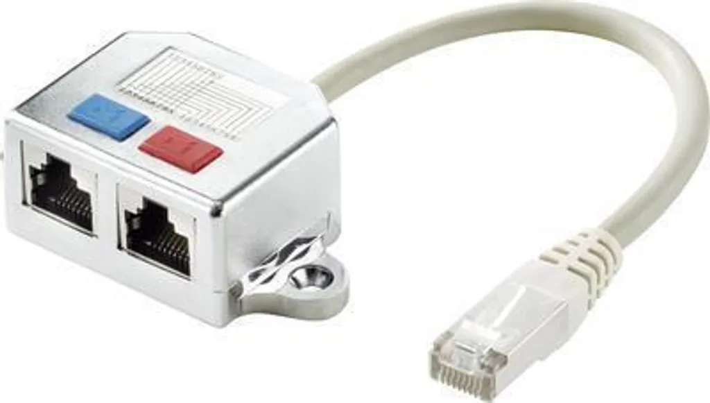 Adaptateur Réseau pour Doubler une Prise RJ45 CAT 5e Renkforce en T