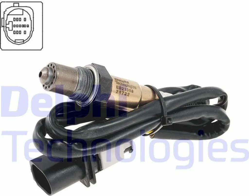 Sonde Lambda VW Golf VI Delphi ES21368-12B1 pour Système Échappement