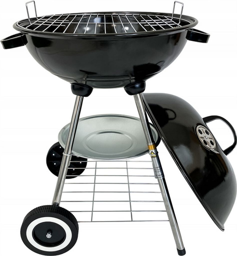 Grill ogrodowy węglowy na kółkach zamykany półka BBQ 1014 Zdjęcie produktu 