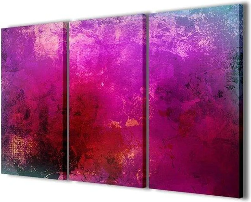 Peinture abstraite 018 - Ensemble de 3 toiles modernes 90x60 cm
