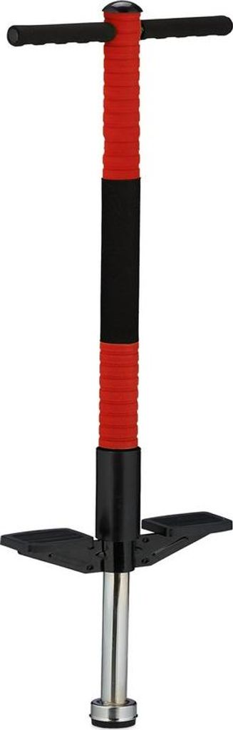 Springstok rot - Max Jumpstick - Pogo Stick mit Antirutschfuß - für Kinder bis 35 kg - Sportgerät für draußen