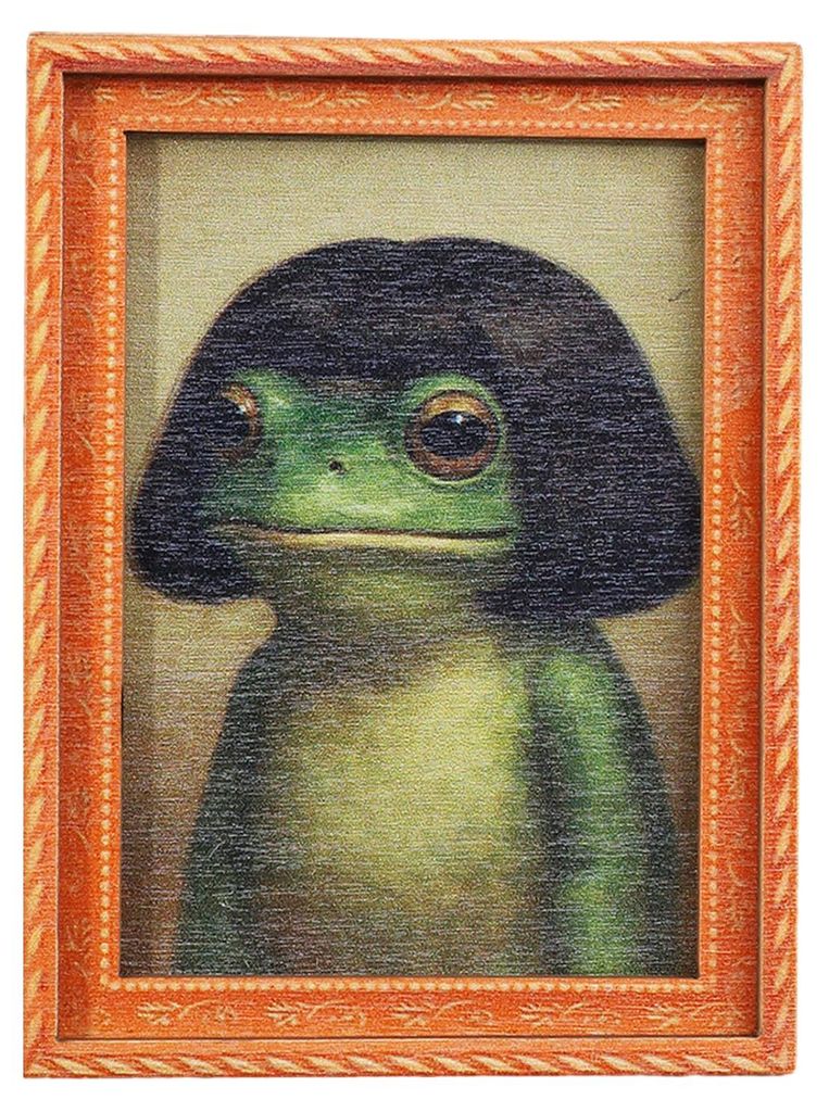1/2/3/4/5 Stück Frosch-Kühlschrankmagnete, Küchendekoration, Vintage-Mini-Kühlschrankmagnete aus grünem Frosch mit Holzrahmen, Dekoration für...