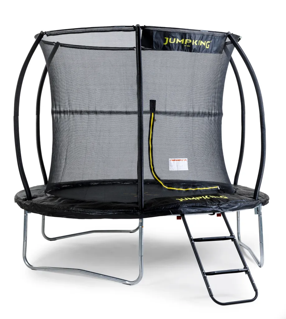 Jumpking Combo Deluxe Trampoline 8 Pieds avec Filet de Protection Noir