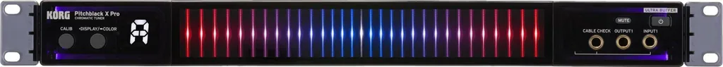 Accordeur de Scène Korg Pitchblack X Pro pour Rack Guitare et Basse