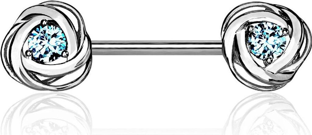 Brustwarzen Piercing Nippelpiercing Brustpiercing Rose Produktbild 