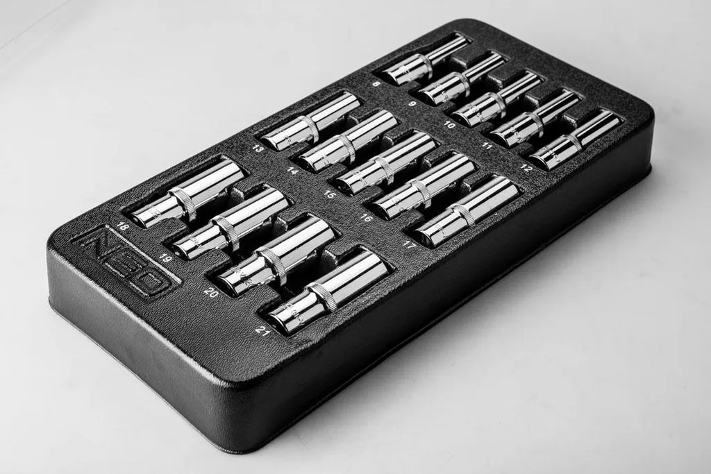 Douilles Longues 1/2 NEO TOOLS pour Accès Difficiles - Coffret 14pcs - 7