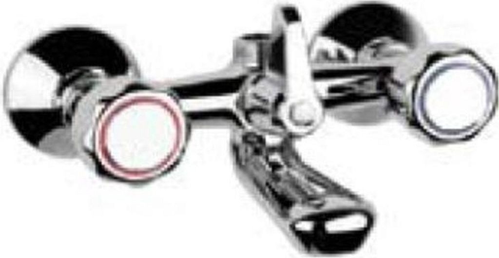 Demm Badewannenarmatur mit Zweigriff Wannenfüll und Brausebatterie chrom 1202, 10166.002.C