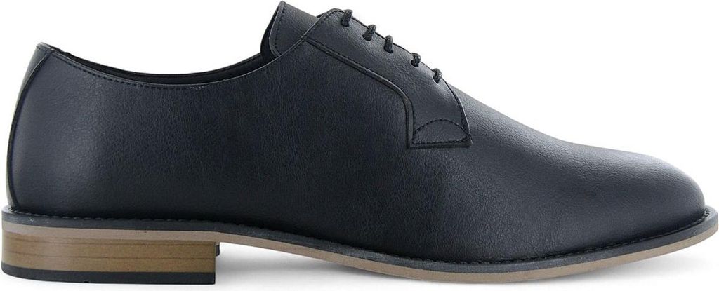 NAE Vegan Shoes JAKE - Herren klassische Business Schuhe Schwarz - Hergestellt in Portugal , EU 43