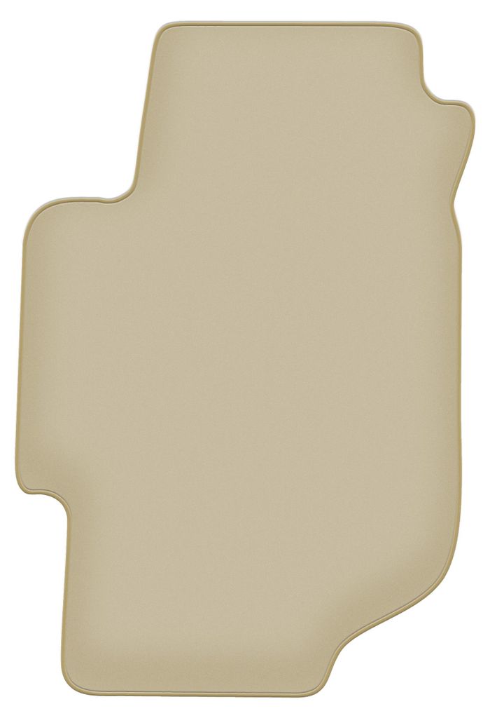 Fahrerfußmatte Velours PREMIUM beige passend für Honda Accord VI (1997-2002, Kombi, Limousine, Type-R) – mit Befestigungen – passgenau