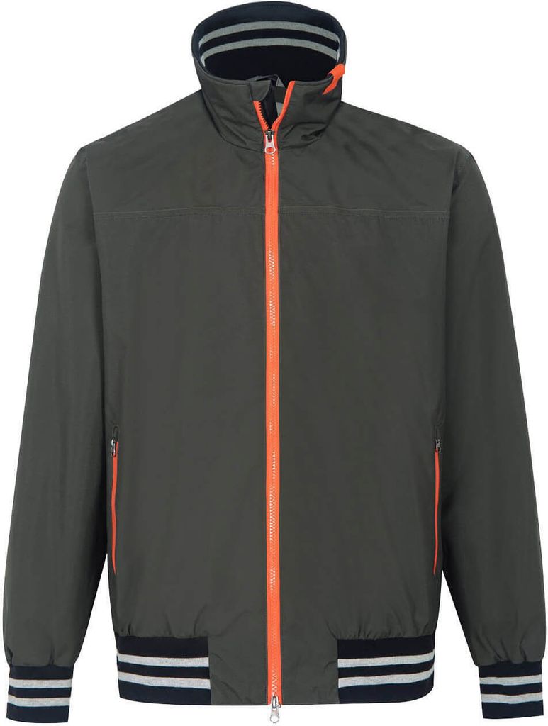 Blue Wave Herren Funktionsblouson Malte mit Kapuze und Kragen - Modische Funktionsjacke mit Innenfutter in Oliv Größe L