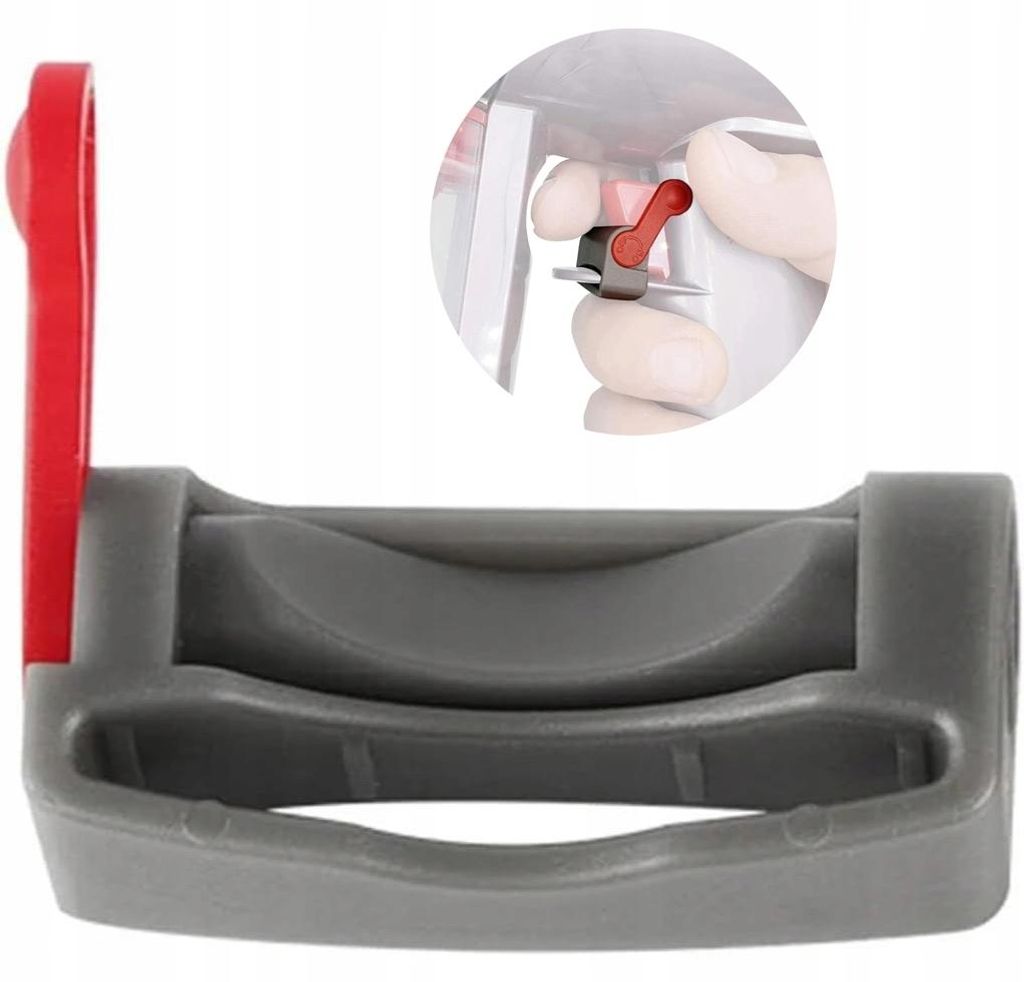 Dyson LockClip V7-V15 RotGrau - Auslösesperre für Dyson Staubsauger | Kompatibel mit V7, V8, V10, V11, V15 | Werkzeuglose Montage |