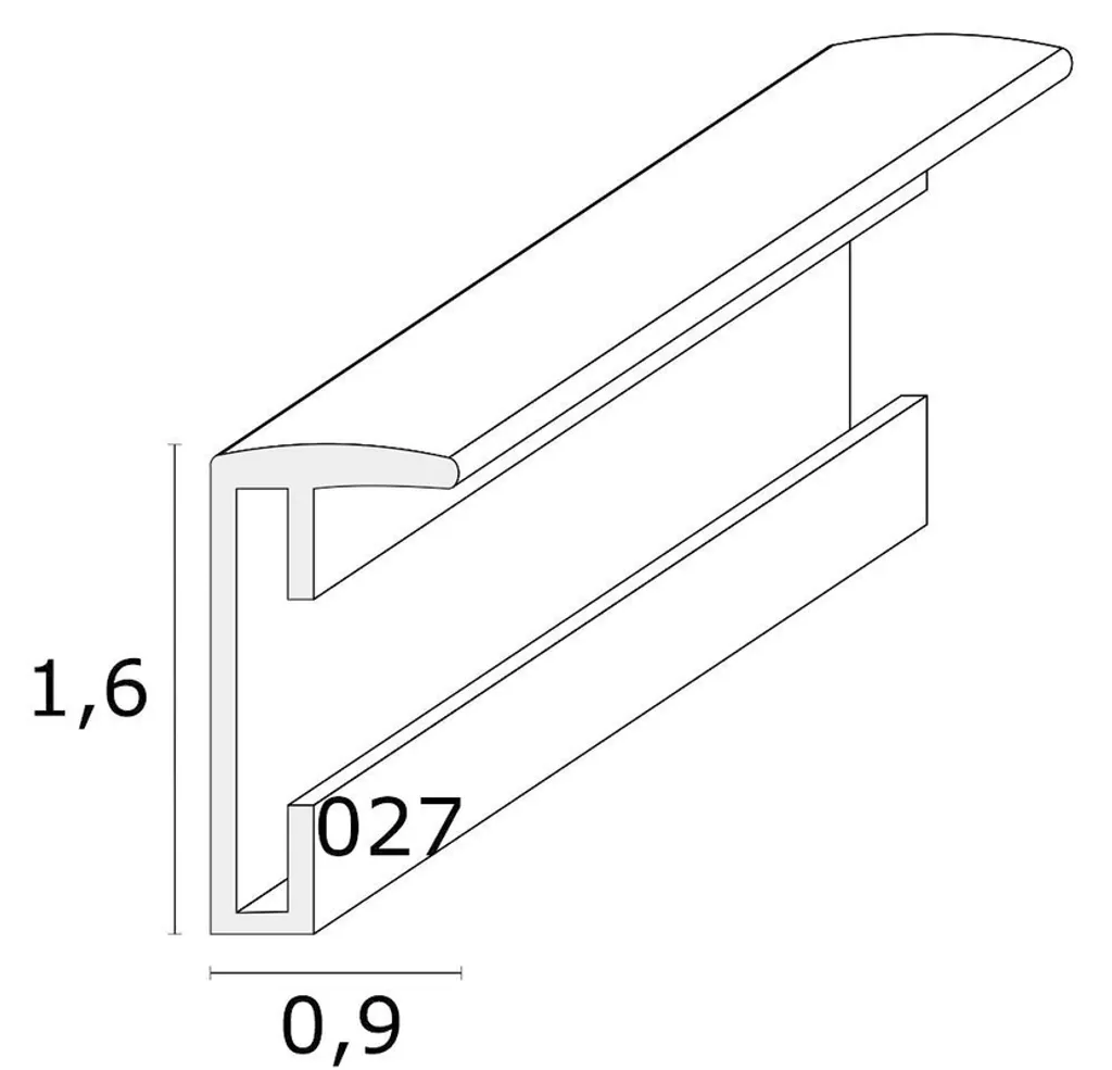 Cornice Oro 30x40 Deknudt S027 - Alluminio Professionale Prezzo - 5