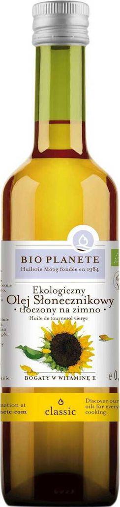 -Kaltgepresstes Sonnenblumenöl 500 ml –  PLANETE Produktbild 