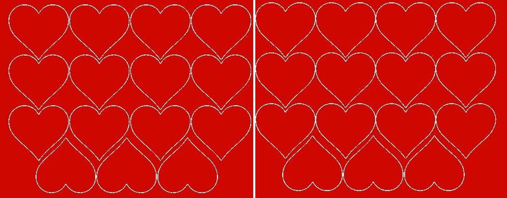 Valentinstag-Herzaufkleber, 6 cm, 30 Stück, Rot, Matt