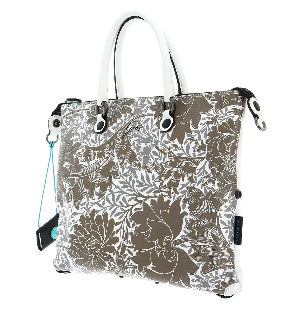 Sac Cabas Transformable Gabs Cuir G3 Plus Imprimé Fleurs Beige Moyen - 3