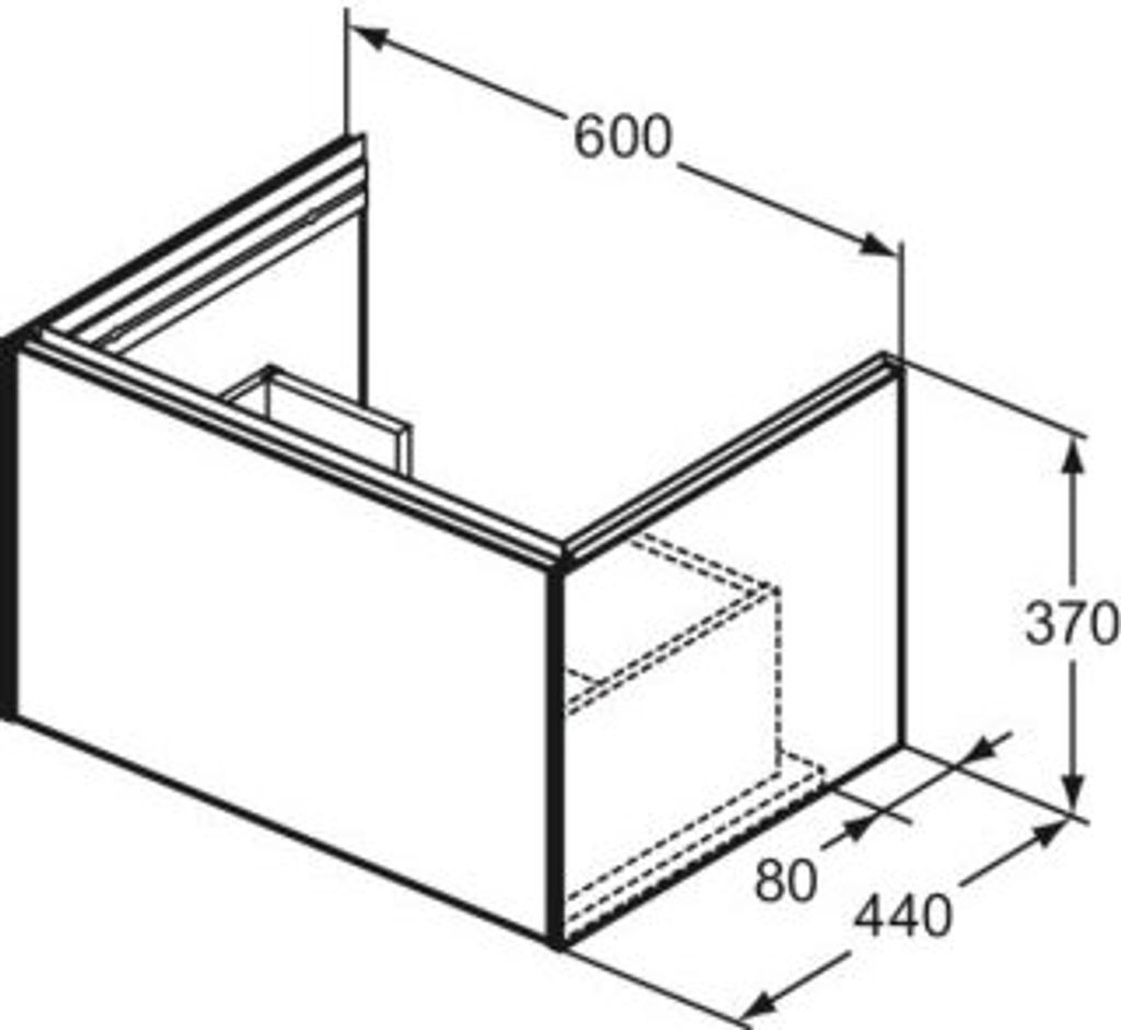 Ideal Standard T5572Y5 Möbelwaschtischunterschrank Conca