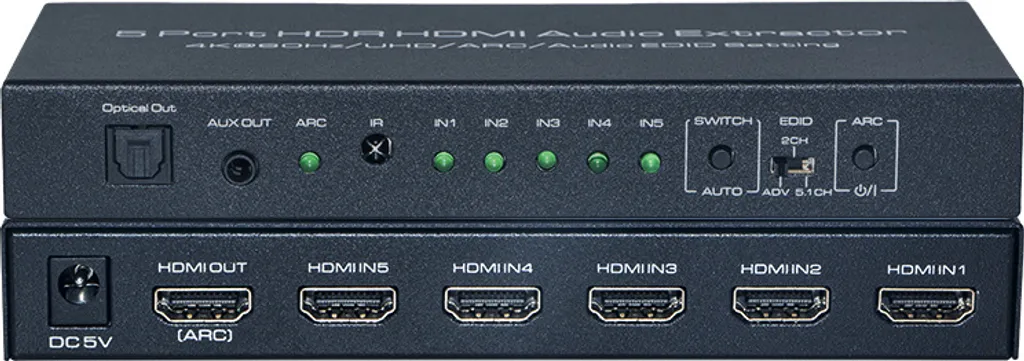 Switch HDMI Gaming 4K 60Hz PS5 Xbox 5 porte ARC HDR INF