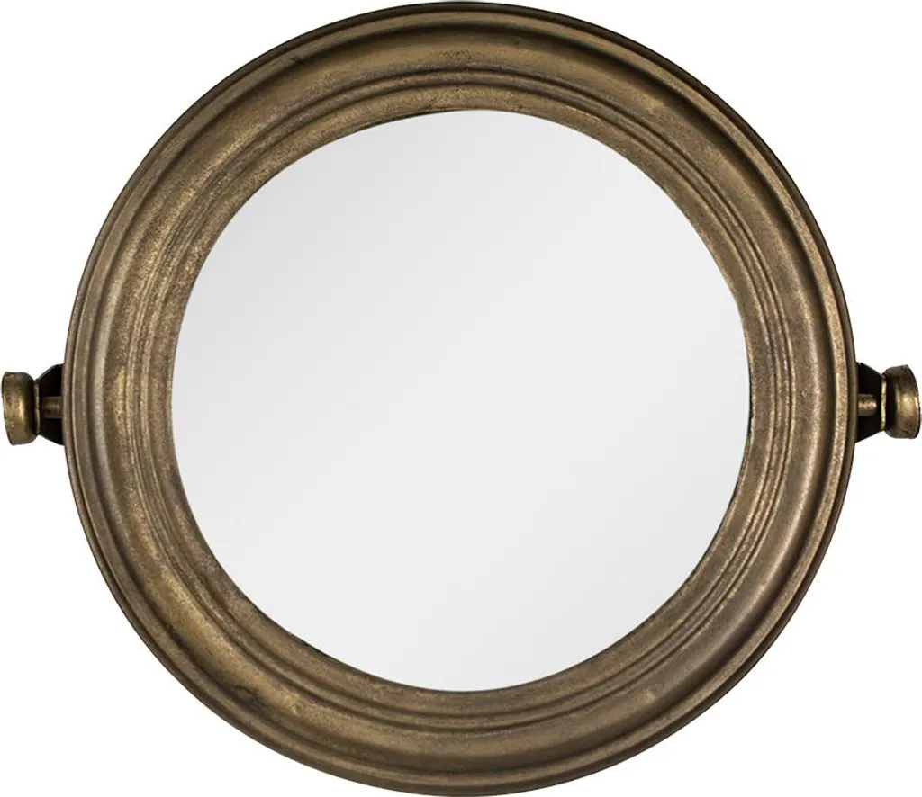Specchio Piccolo Oro Ferro Clayre & Eef Ø 25 cm - Qualità Garantita