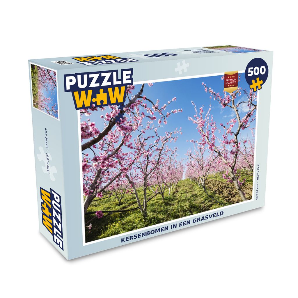 MuchoWow Puzzle 500 Teile Obstbäume - Kirsche - Blüte - 500 Teile - Kinder - Selberbauen - Puzzlespiele