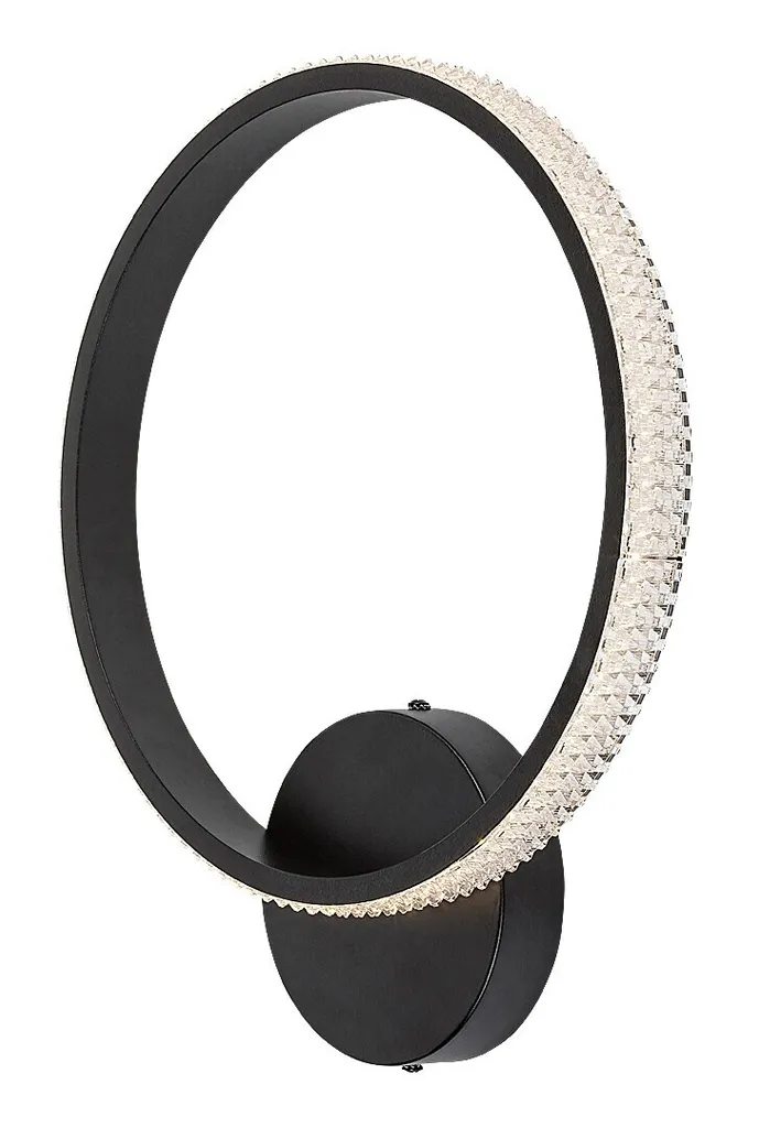 Applique LED design noir 15W idéale pour éclairage couloir ou tête de lit