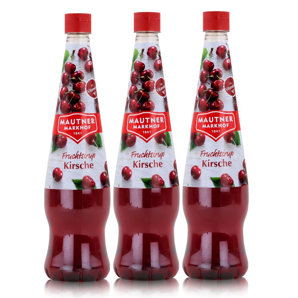 Mautner Getränkesirup Kirsche 0,7L - Softdrink, Cocktails Produktbild 