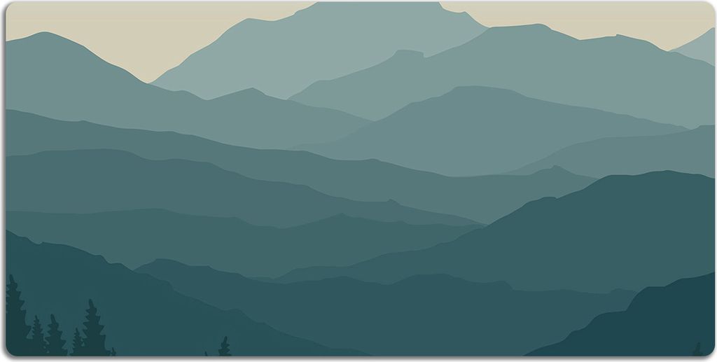 Schreibtischmatte Tischunterlage 100x50 cm Mauspad - Wald