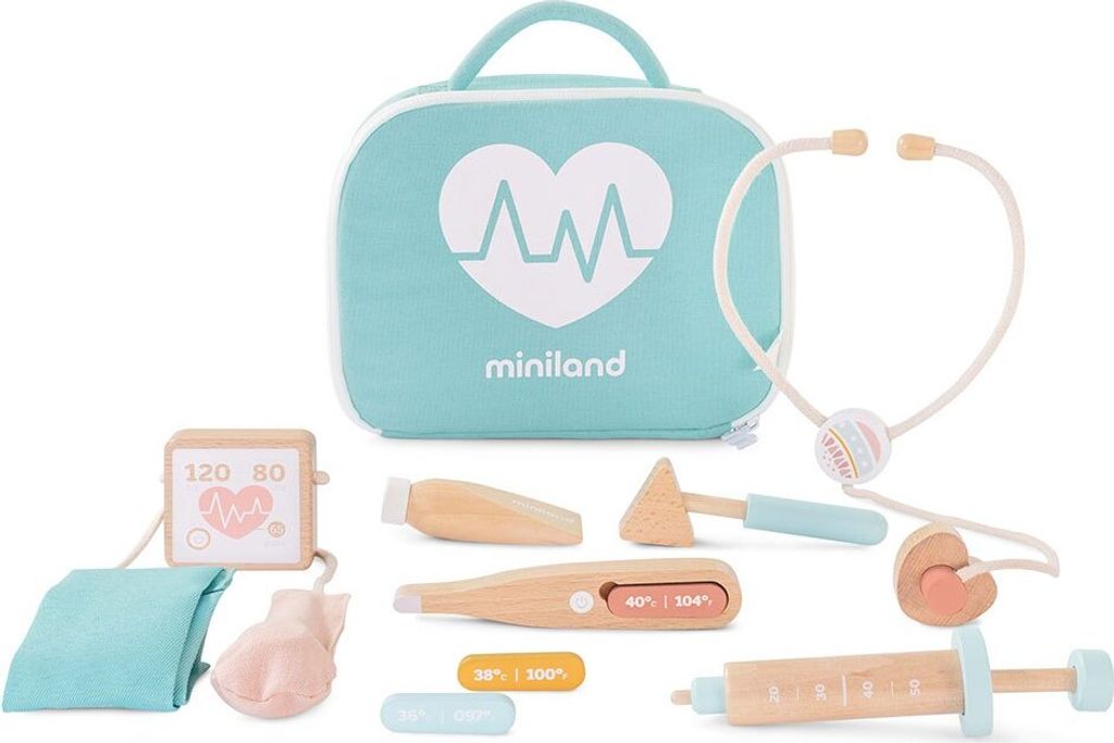 Set médecin pour poupées en bois Image du produit 
