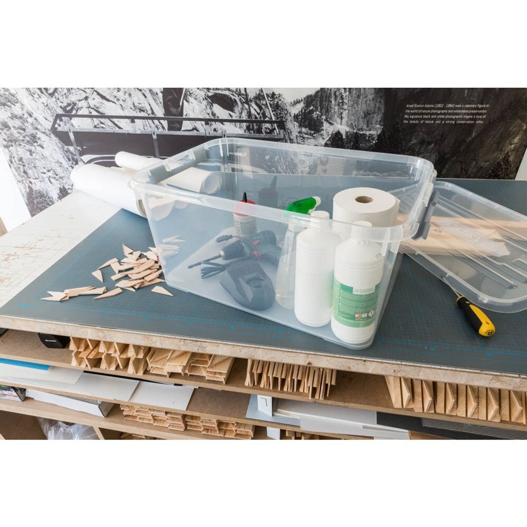 3 curver HANDY Aufbewahrungsboxen 50,0 l transparent 60,0 x Produktbild 10