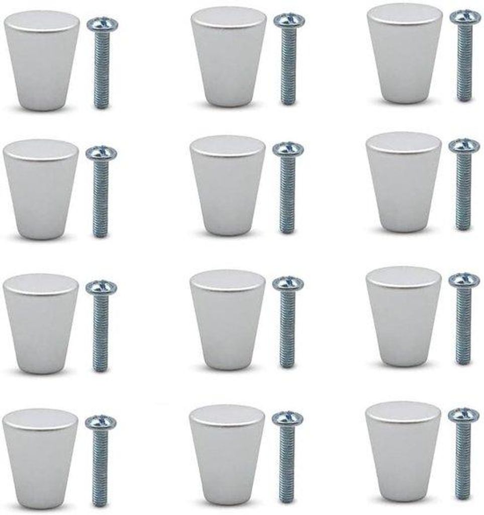 Metall Knöpfe Set 12 Stück Aluminium Ladegriffe