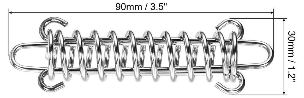 5Stk Zelt Feder Schnalle 90x30mm Schwerer Typ Edelstahl Seilspanner Zubeh?r fš¹r Markise Zeltplanen Drahtgestelle