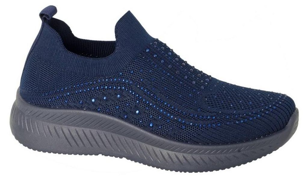 Boulevard - Sneaker für Damen DF4679 (39 EU) (Marine)