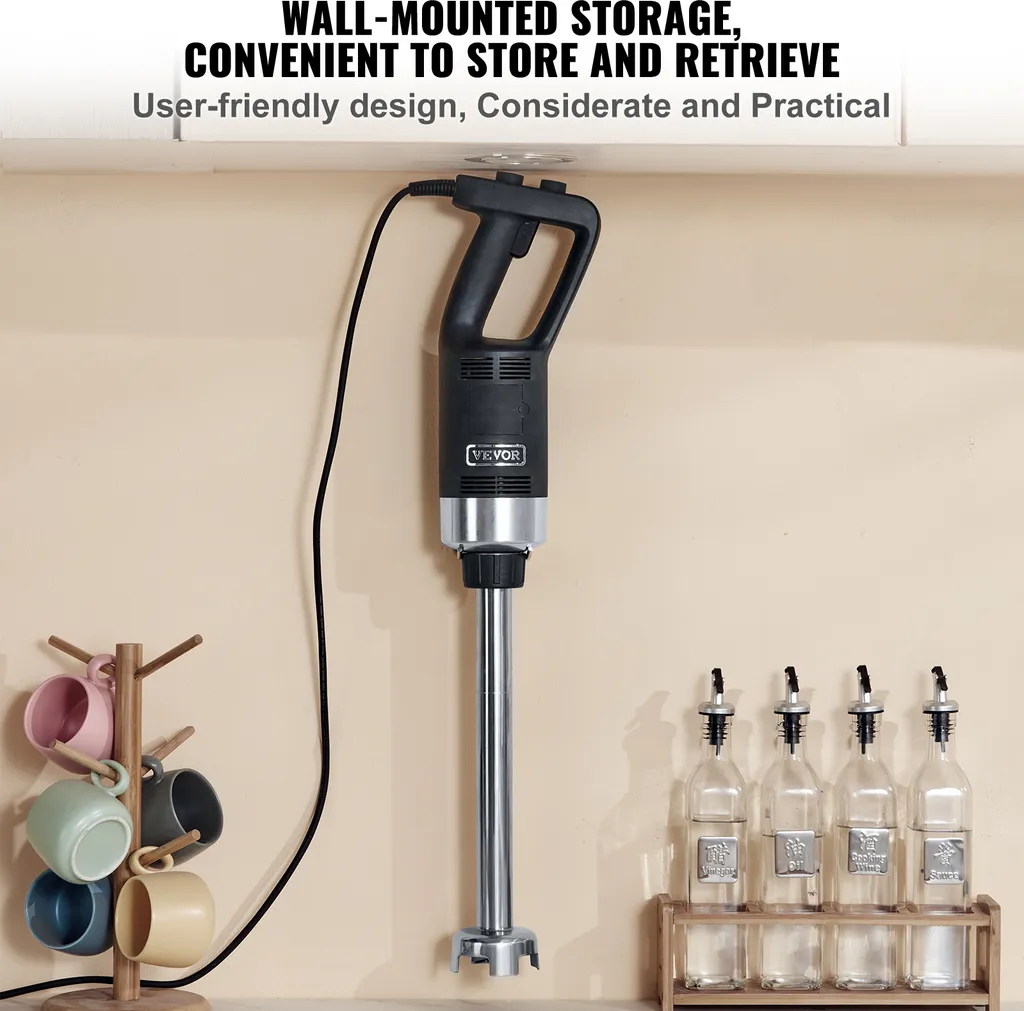 Mixeur Plongeant Haute Performance 750W Vitesse Variable Pied Long - 6