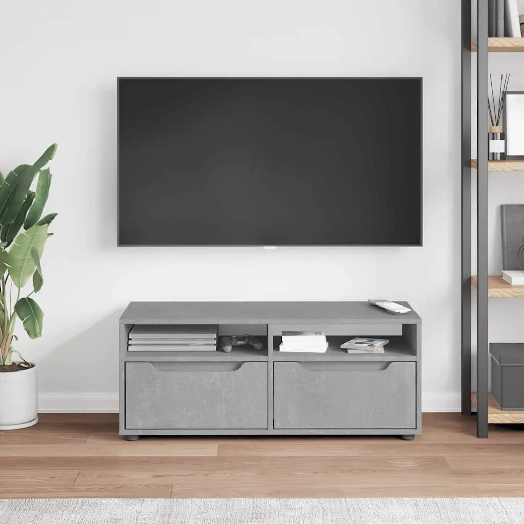 vidaXL Mobile TV VISNES grigio cemento 100x40x38 cm Materiale a base di legno - 3